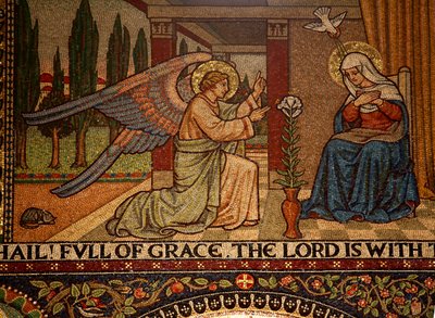 Droitwich, Chiesa del Sacro Cuore e Santa Caterina: Mosaici di Frank Peacock e Gabriel Pippet, anni 1920 da Unknown